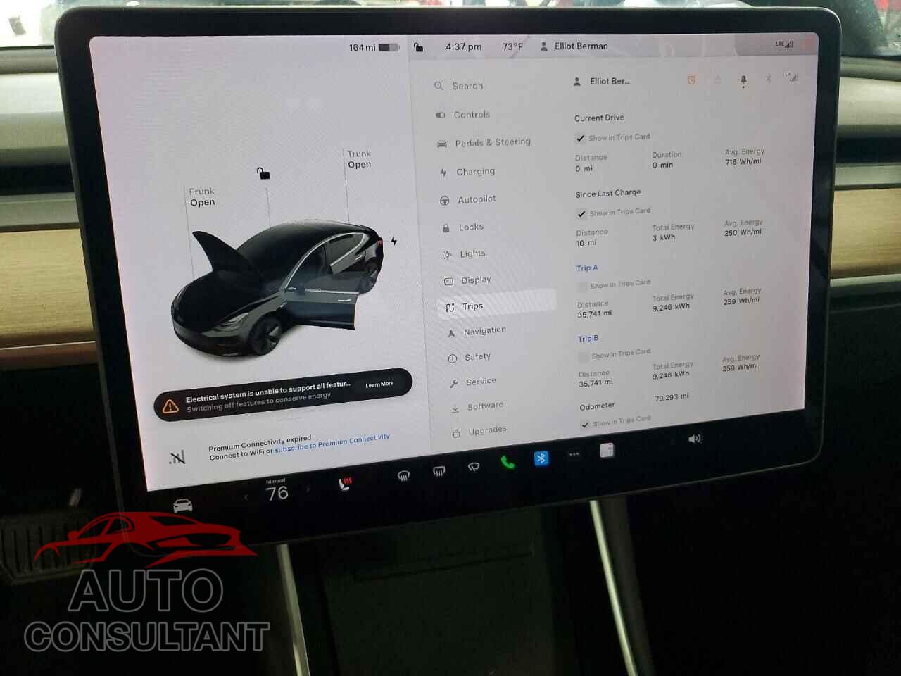 TESLA MODEL 3 2019 - 5YJ3E1EB0KF199070