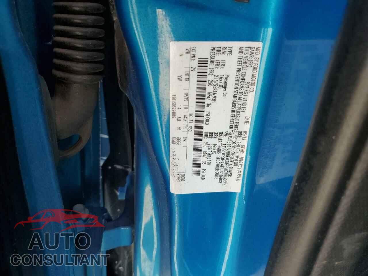 FORD FOCUS 2015 - 1FADP3F24FL318403