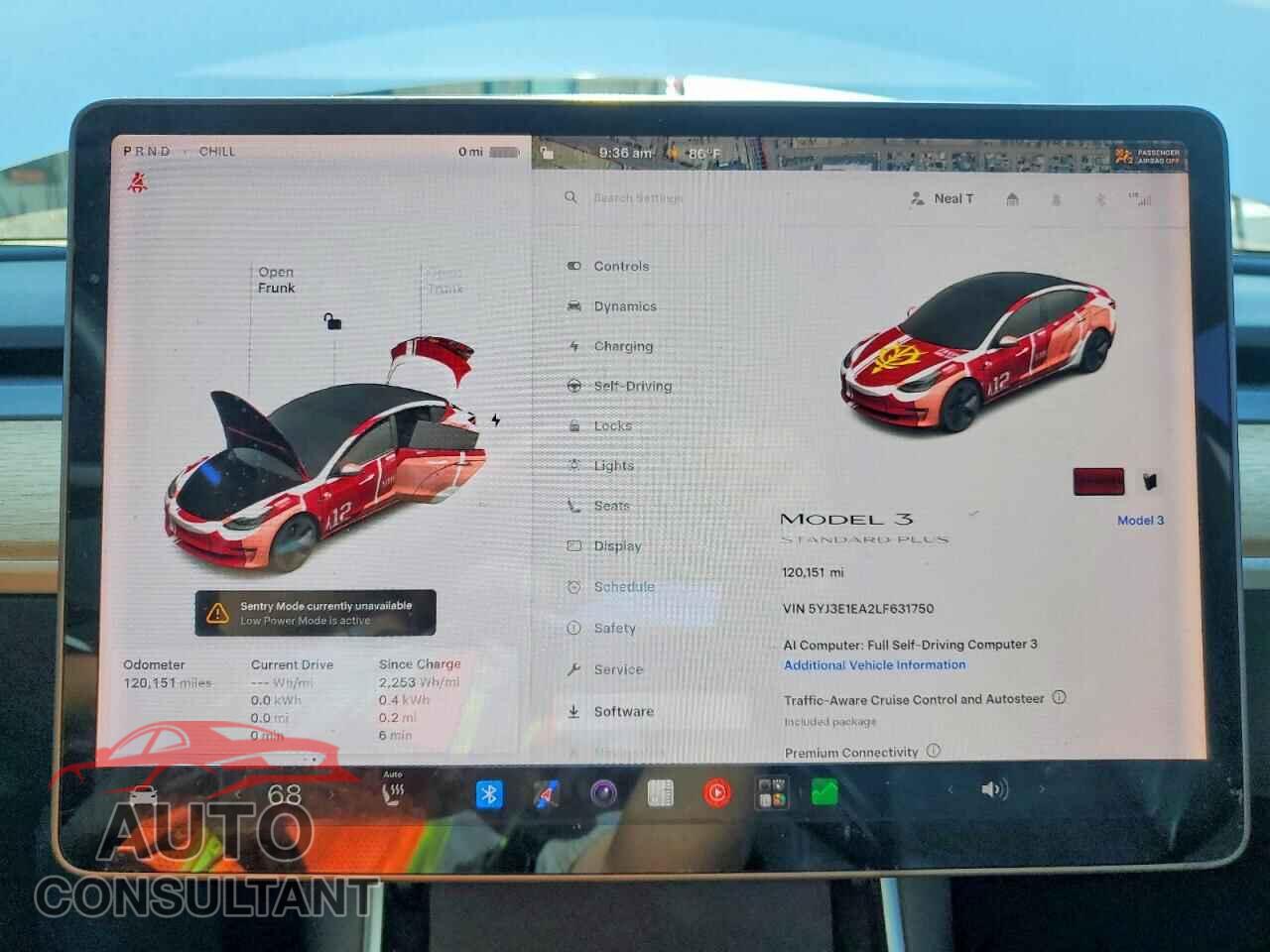 TESLA MODEL 3 2020 - 5YJ3E1EA2LF631750