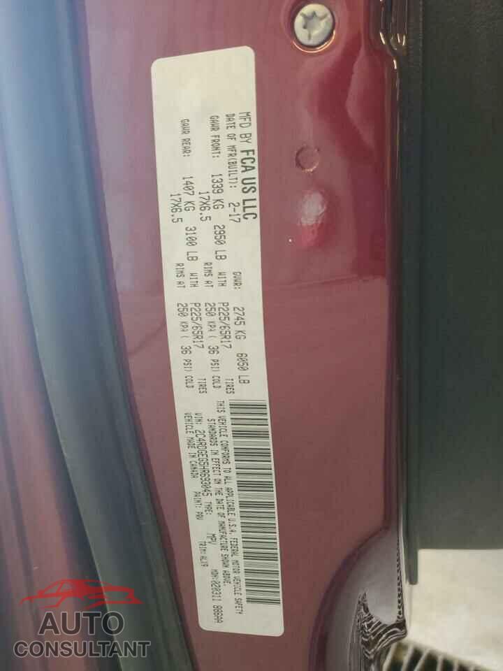 DODGE CARAVAN 2017 - 2C4RDGEG5HR693045