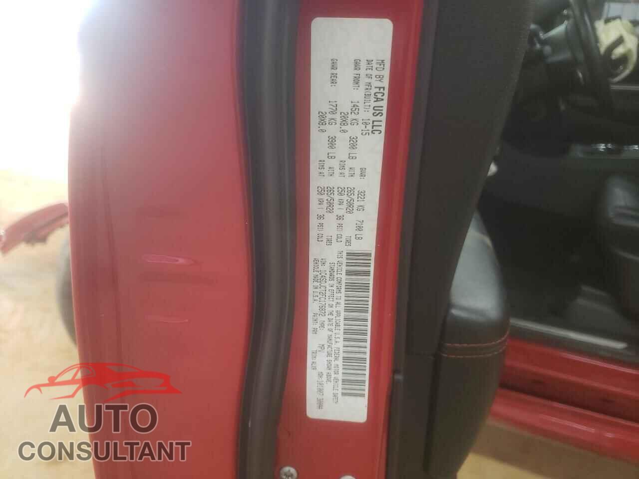 DODGE DURANGO 2015 - 1C4SDJCT2FC176872