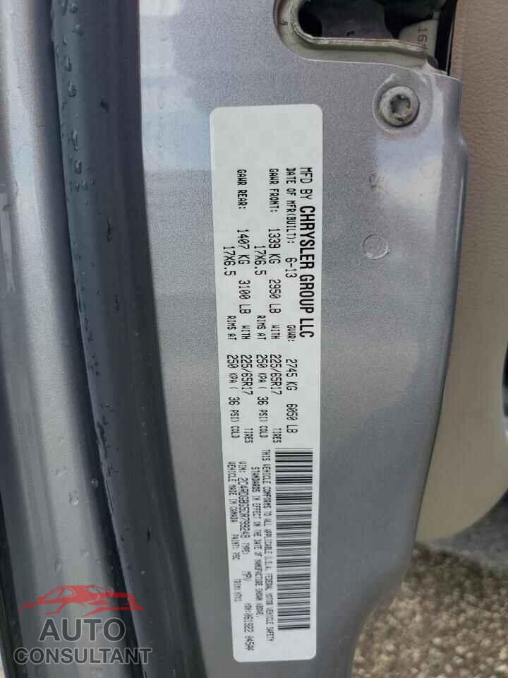 DODGE CARAVAN 2013 - 2C4RDGBG5DR799249