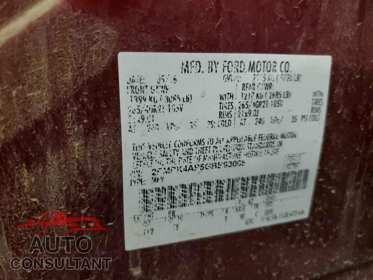FORD EDGE 2016 - 2FMPK4AP5GBB93066