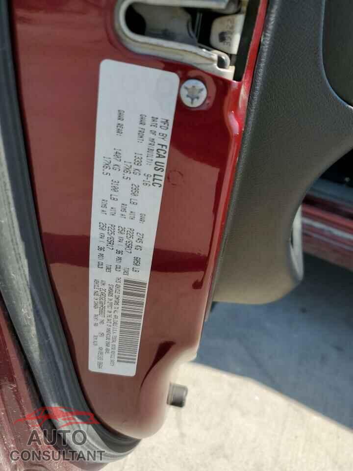 DODGE CARAVAN 2017 - 2C4RDGEG6HR566627