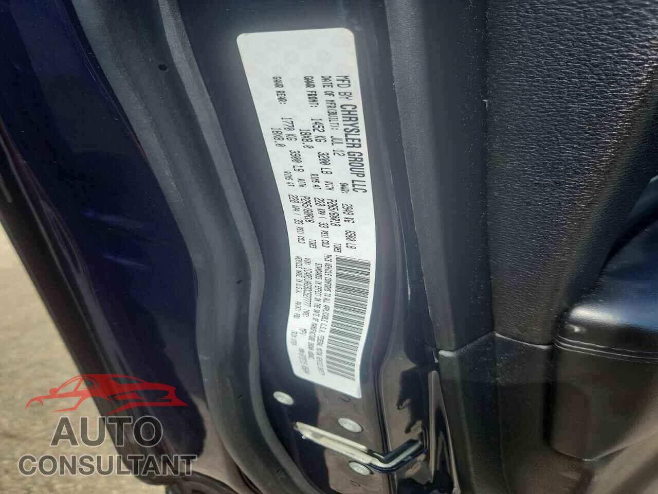 DODGE DURANGO 2013 - 1C4RDJAG9DC527777