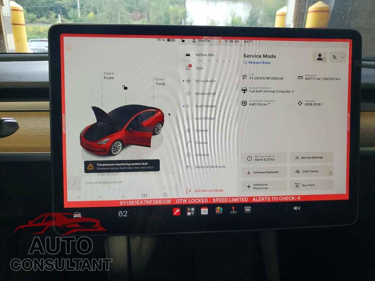 TESLA MODEL 3 2022 - 5YJ3E1EA7NF288338