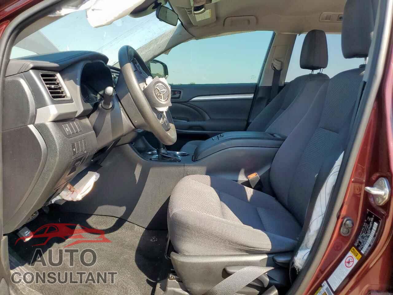 TOYOTA HIGHLANDER 2019 - 5TDZZRFH1KS367374