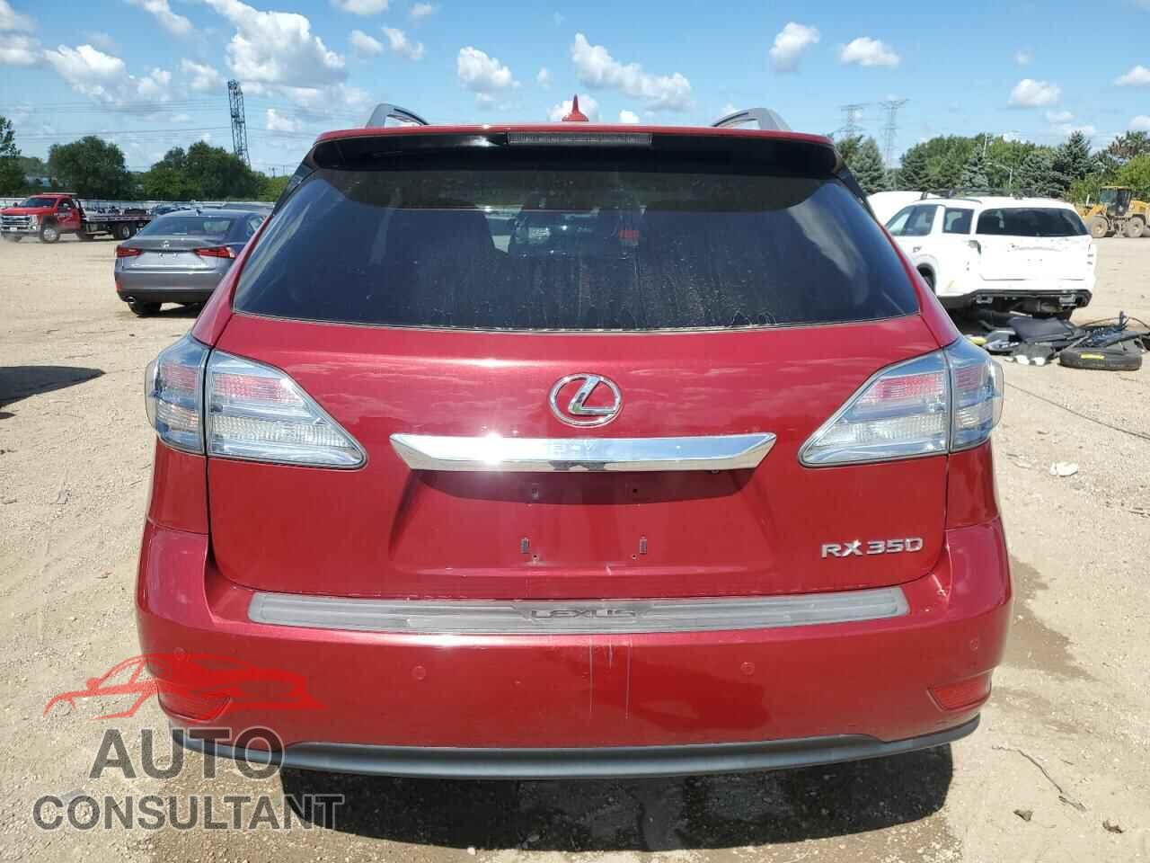 LEXUS RX350 2011 - 2T2BK1BA6BC100011