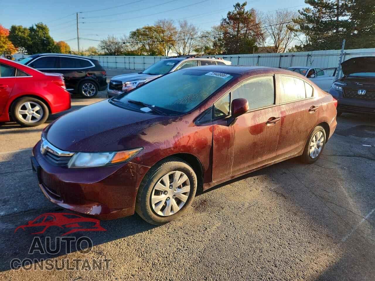 HONDA CIVIC 2012 - 19XFB2F55CE090664