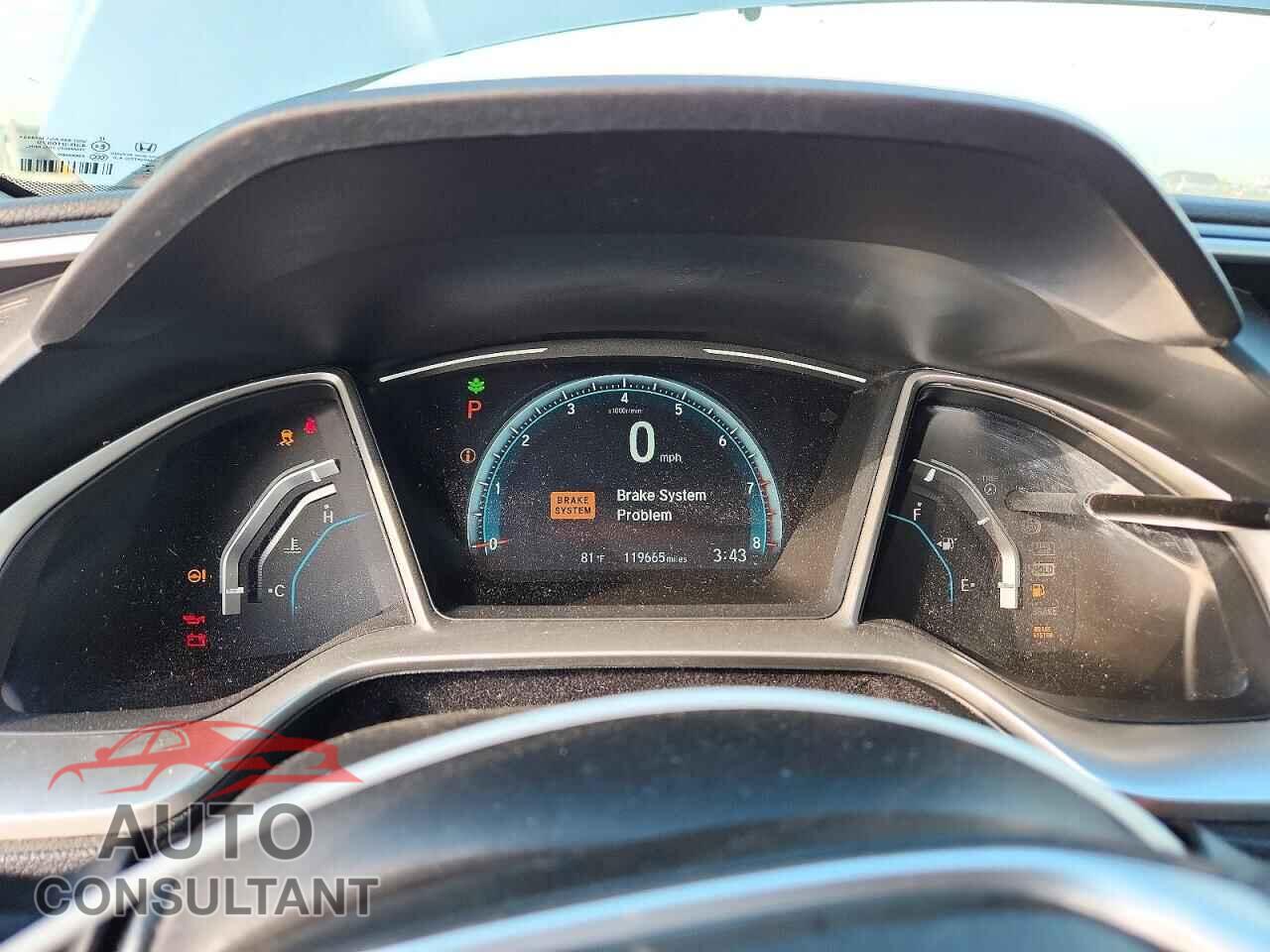 HONDA CIVIC 2017 - 19XFC2F75HE052485