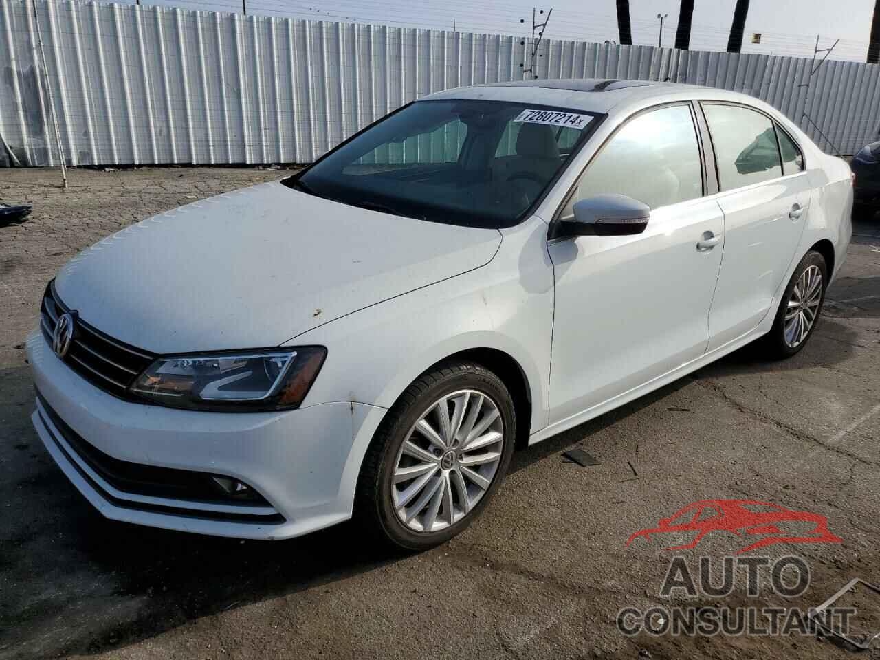 VOLKSWAGEN JETTA 2016 - 3VWL17AJXGM355773