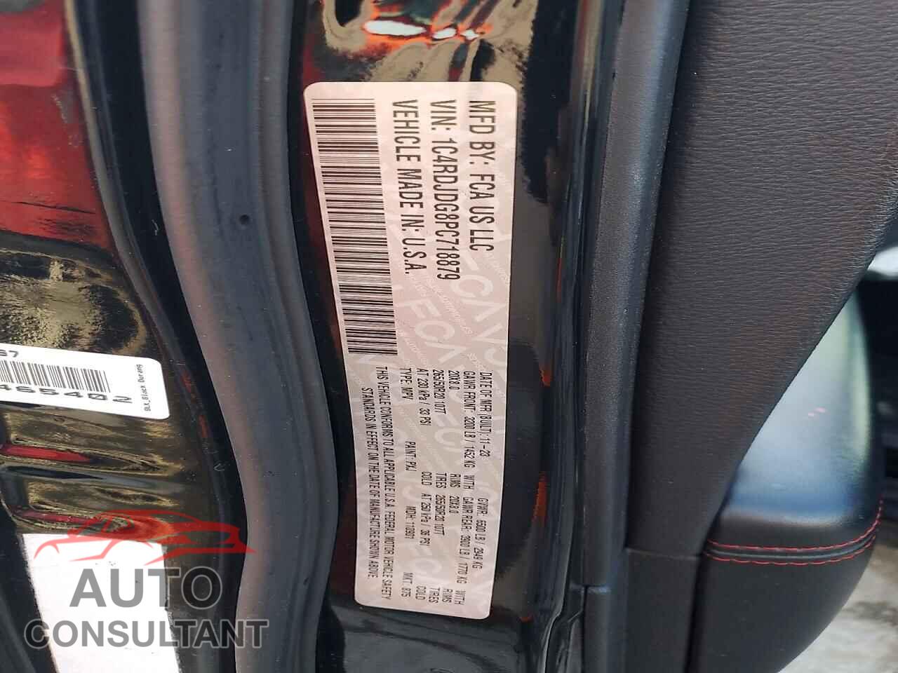 DODGE DURANGO 2023 - 1C4RDJDG8PC718879