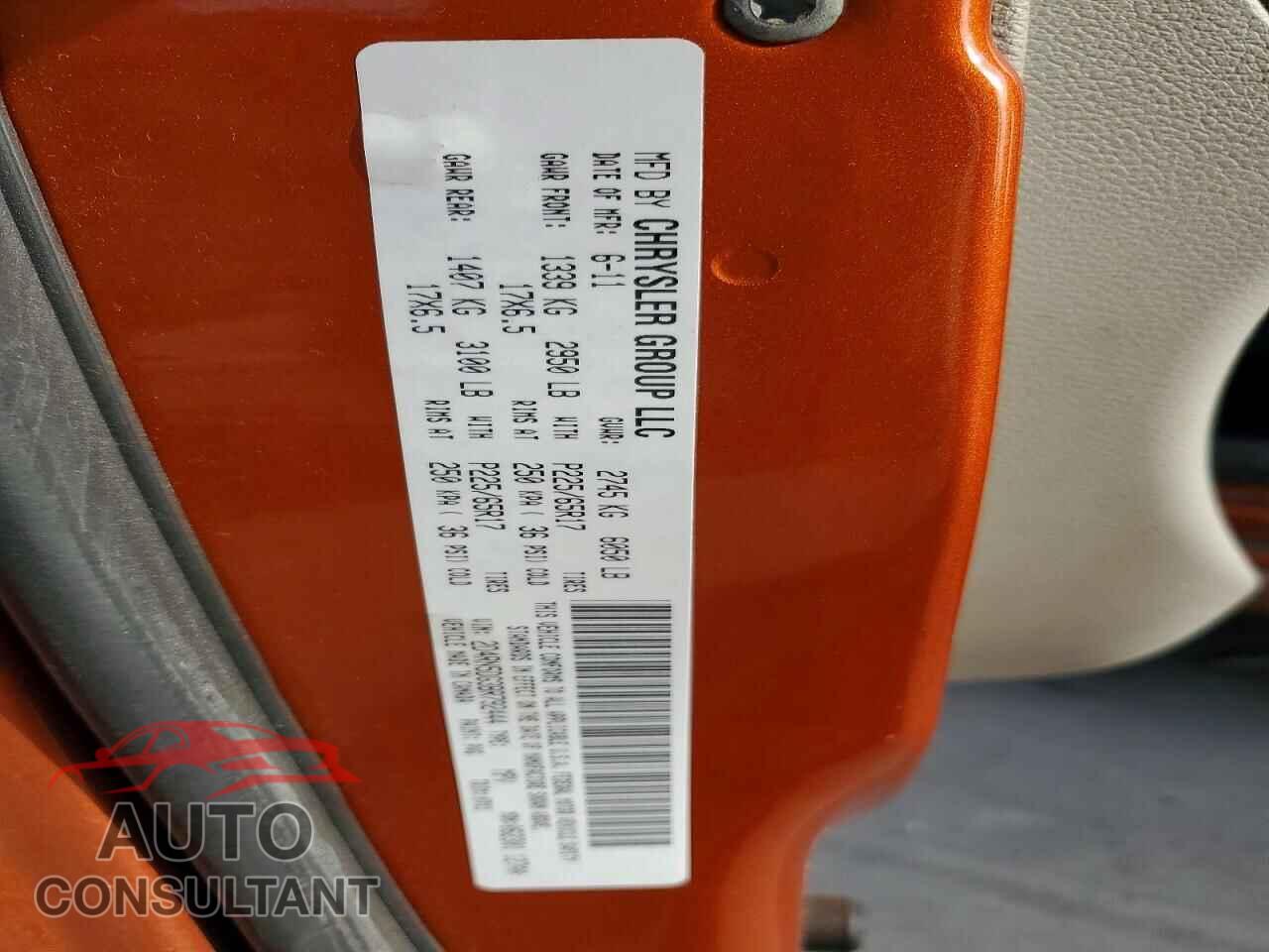 DODGE CARAVAN 2011 - 2D4RN5DG3BR792444