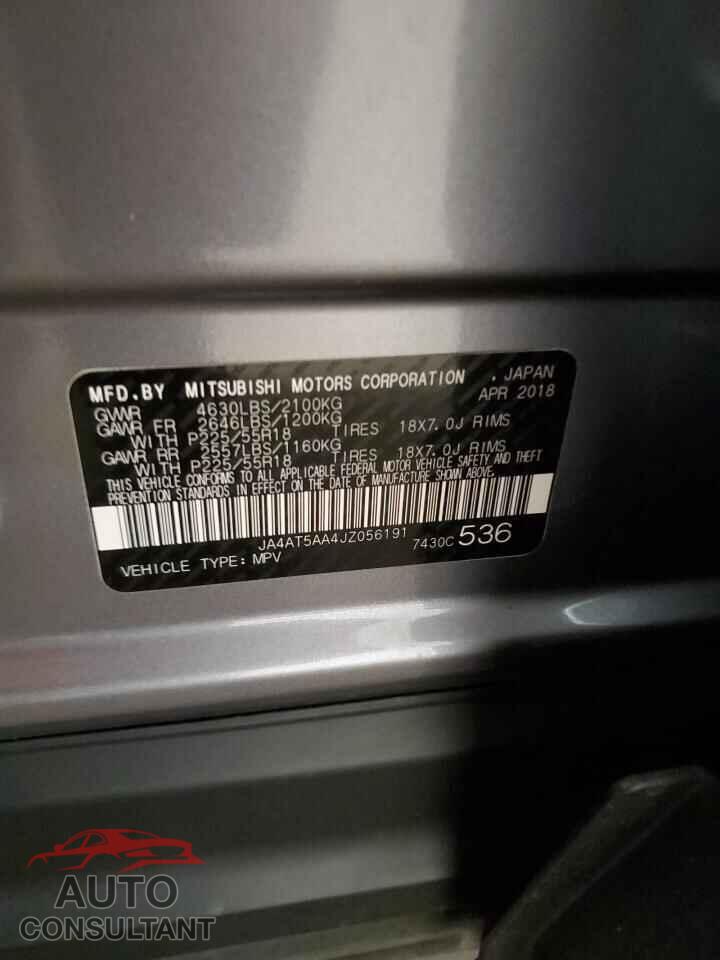 MITSUBISHI ECLIPSE 2018 - JA4AT5AA4JZ056191