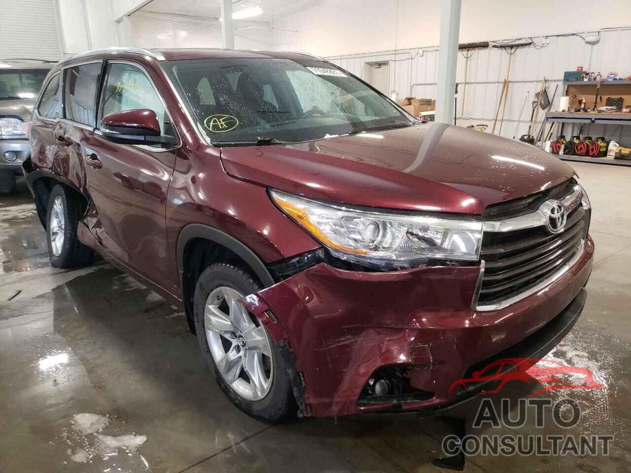 TOYOTA HIGHLANDER 2016 - 5TDDKRFH7GS311591