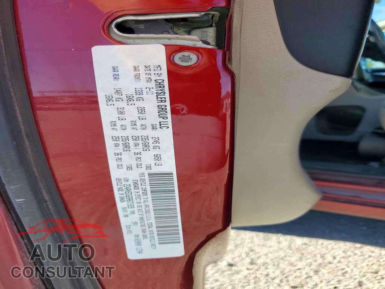DODGE CARAVAN 2011 - 2D4RN5DG6BR671939