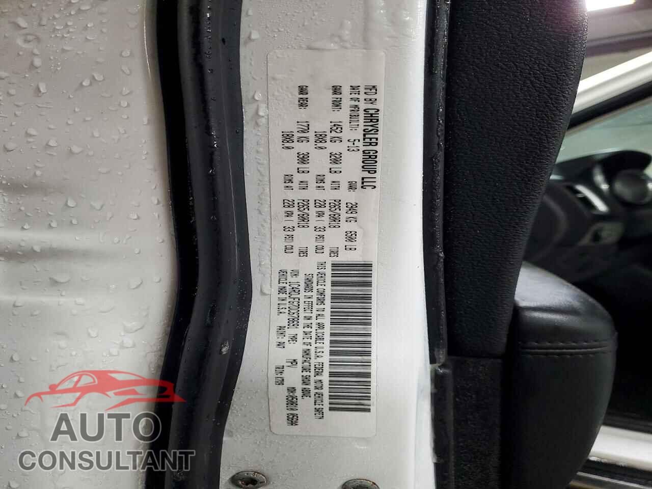 DODGE DURANGO 2013 - 1C4RDJFG7DC678691
