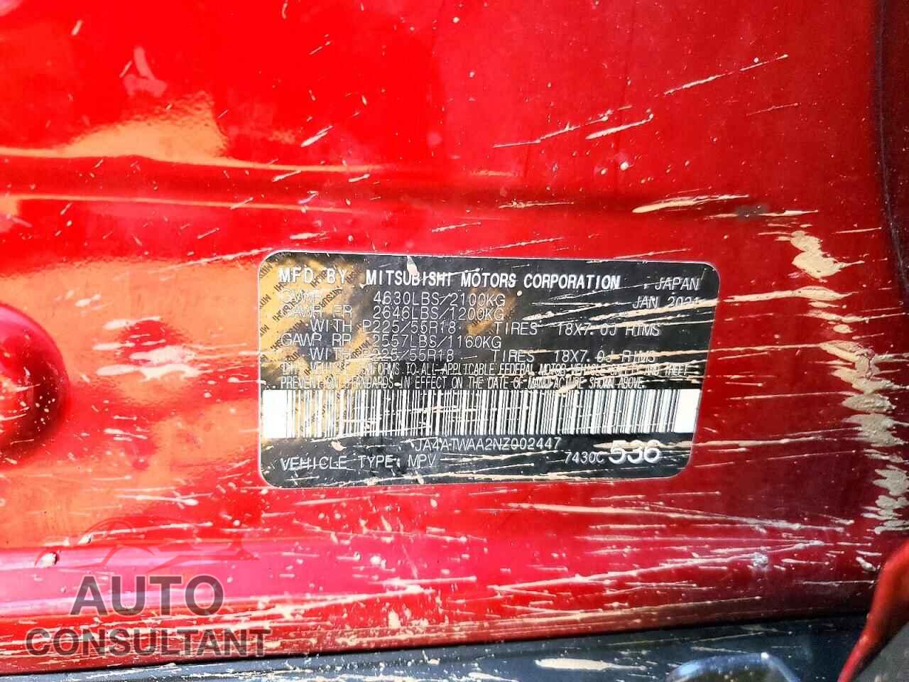MITSUBISHI ECLIPSE 2022 - JA4ATWAA2NZ002447