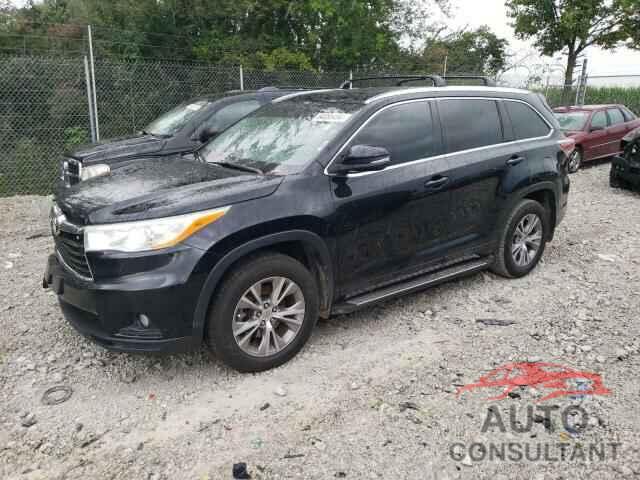 TOYOTA HIGHLANDER 2014 - 5TDKKRFH3ES028951