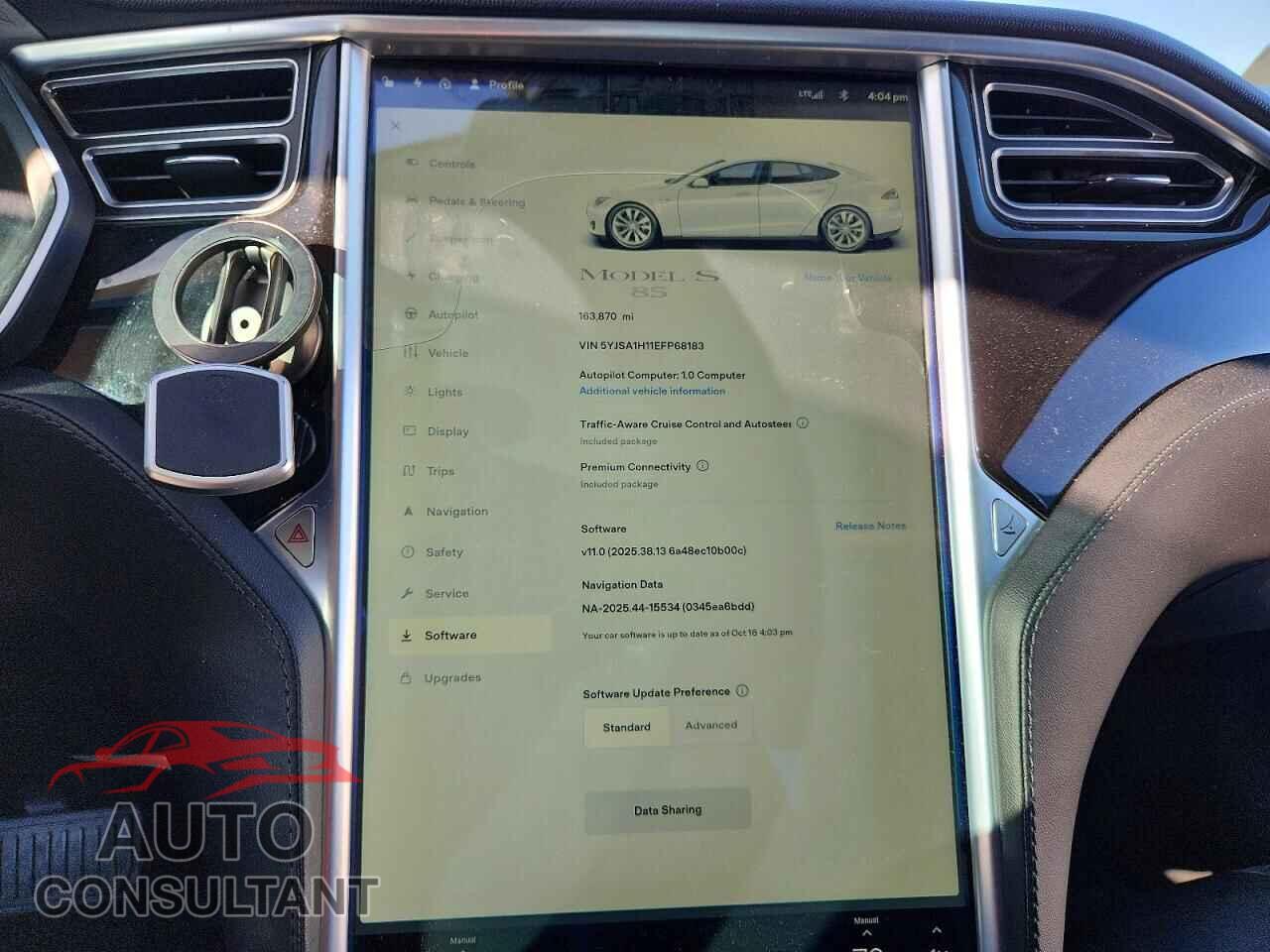 TESLA MODEL S 2014 - 5YJSA1H11EFP68183