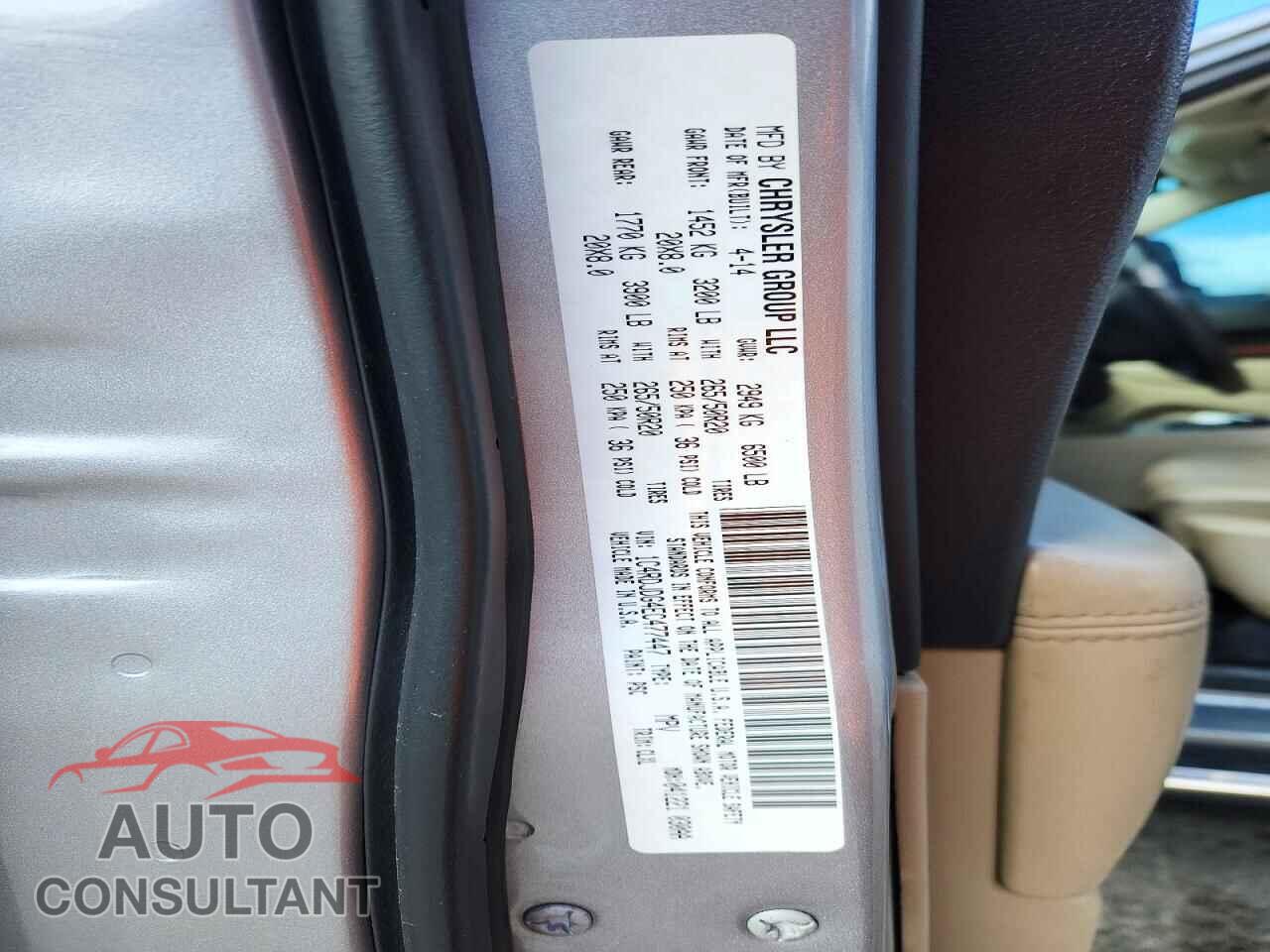 DODGE DURANGO 2014 - 1C4RDJDG4EC477447