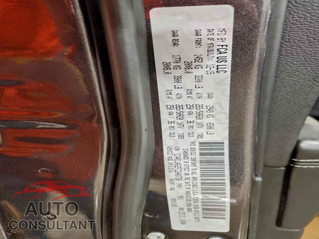DODGE DURANGO 2015 - 1C4RDJAG2FC240736