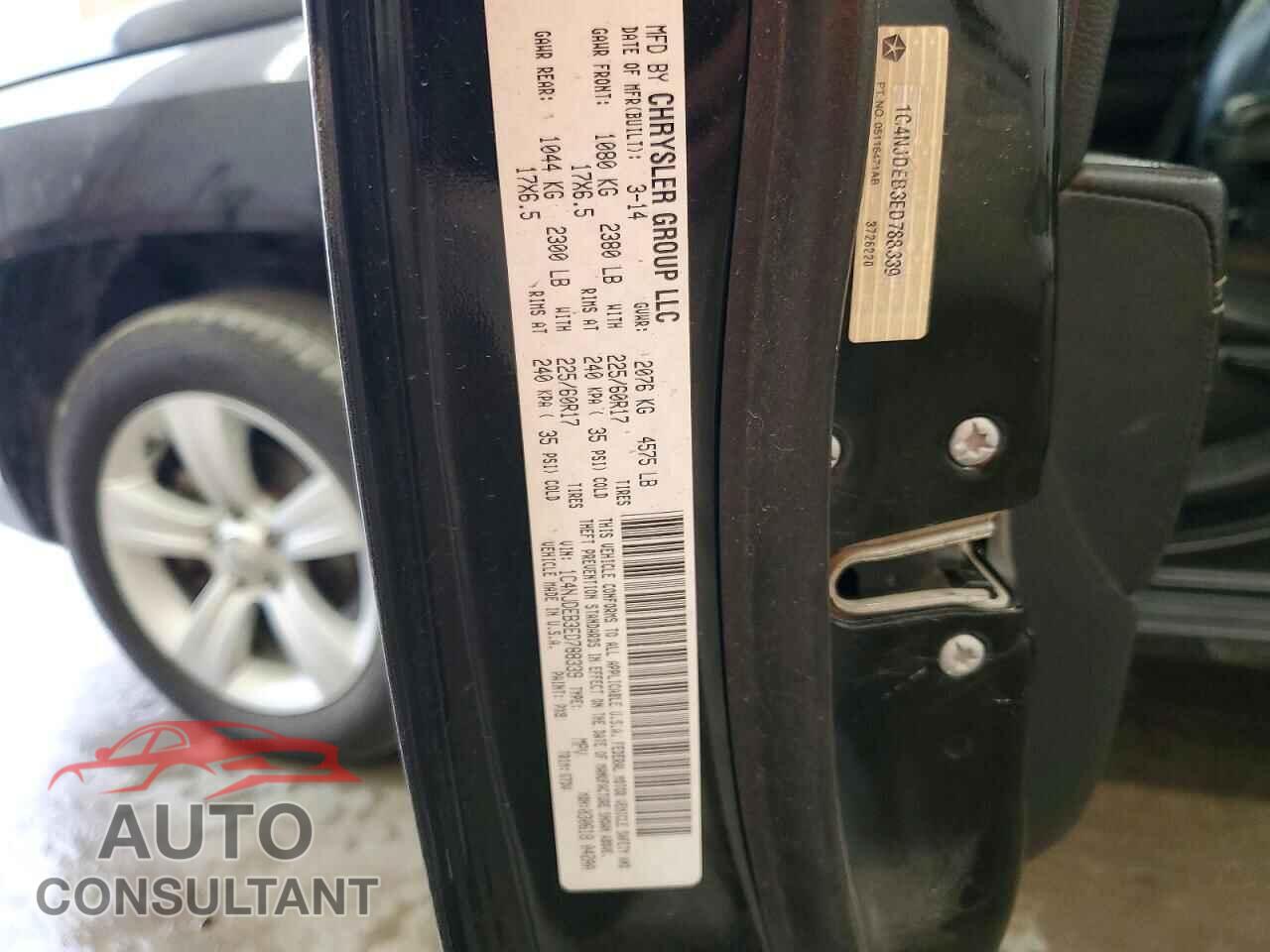 JEEP COMPASS 2014 - 1C4NJDEB3ED788339