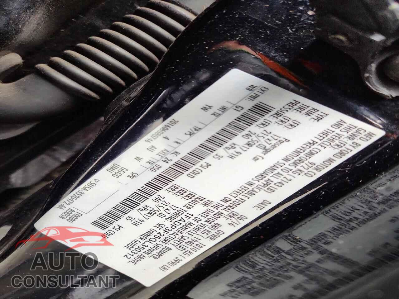 FORD FOCUS 2016 - 1FADP3F25GL350312