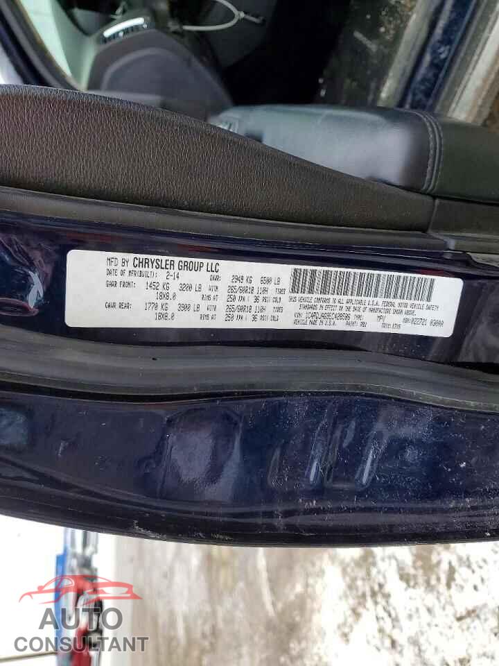 DODGE DURANGO 2014 - 1C4RDJAG9EC428586