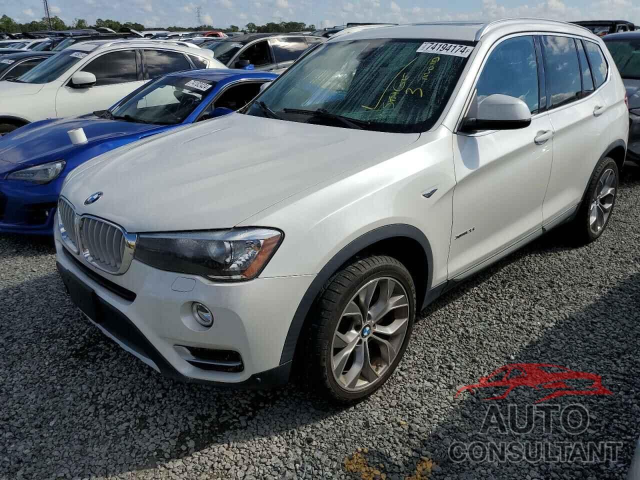 BMW X3 2016 - 5UXWX9C58G0D90293