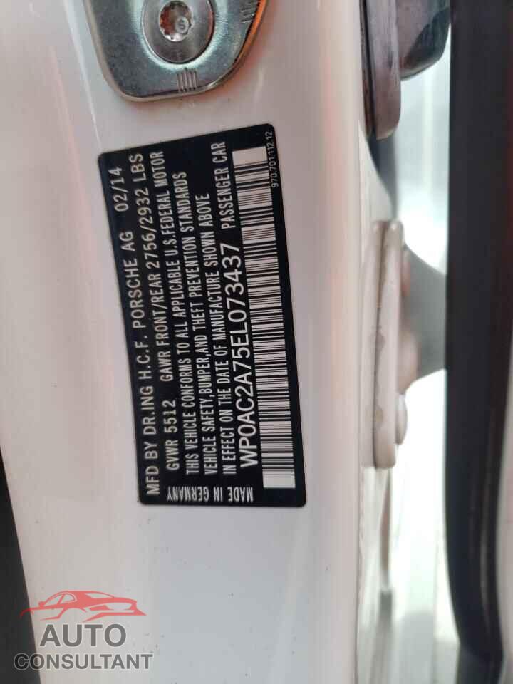 PORSCHE PANAMERA 2014 - WP0AC2A75EL073437