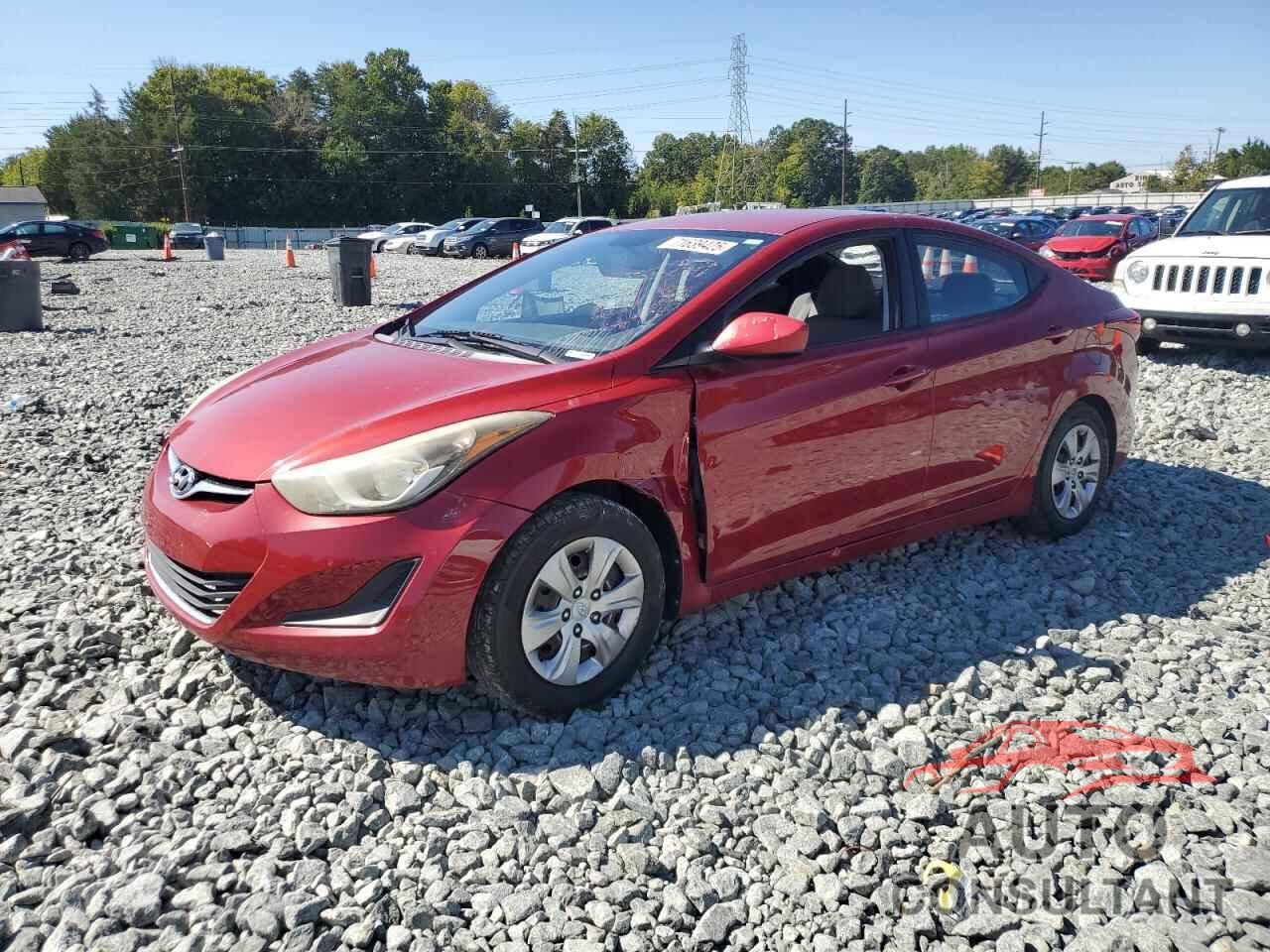 HYUNDAI ELANTRA 2016 - KMHDH4AE7GU637638
