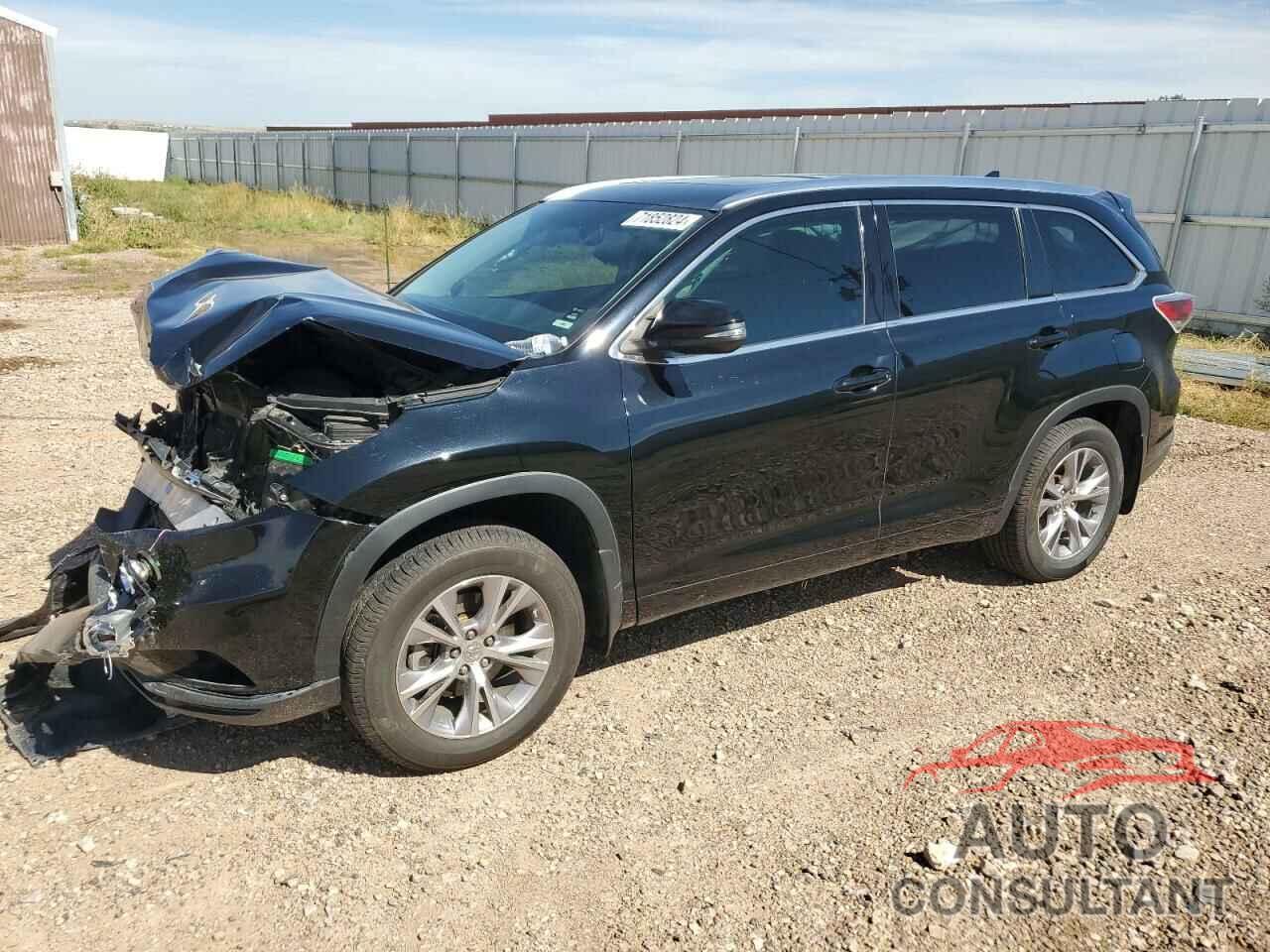 TOYOTA HIGHLANDER 2015 - 5TDJKRFH7FS073307