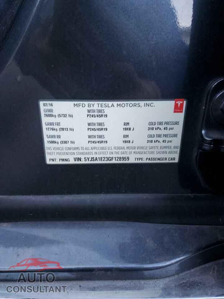 TESLA MODEL S 2016 - 5YJSA1E23GF128959
