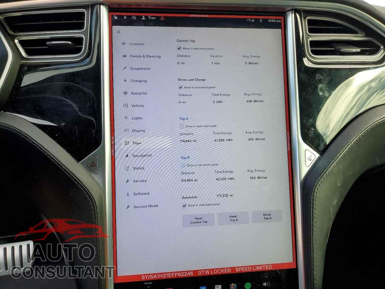 TESLA MODEL S 2014 - 5YJSA1H21EFP62246
