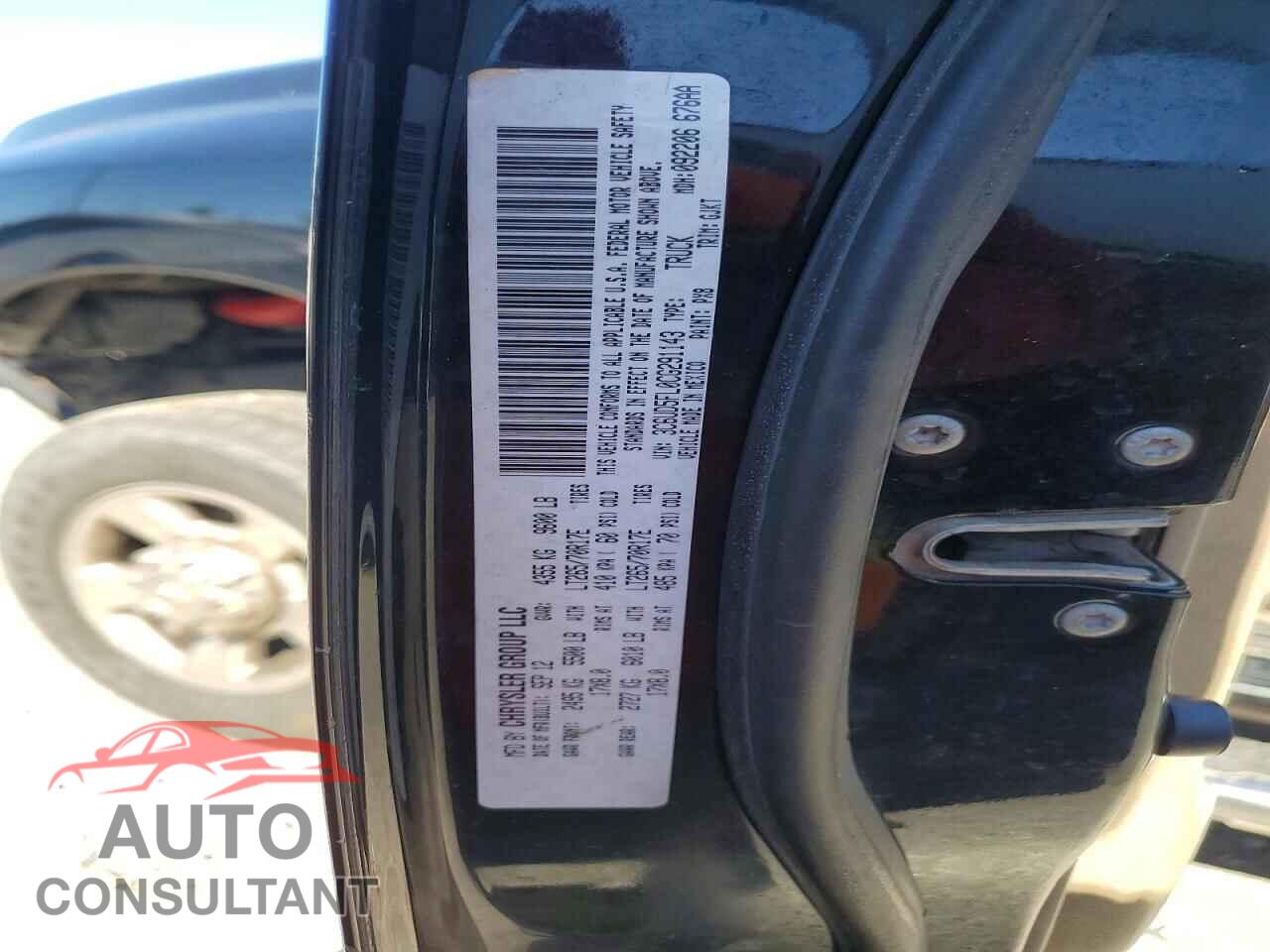 DODGE RAM 2500 2012 - 3C6UD5FL0CG291143