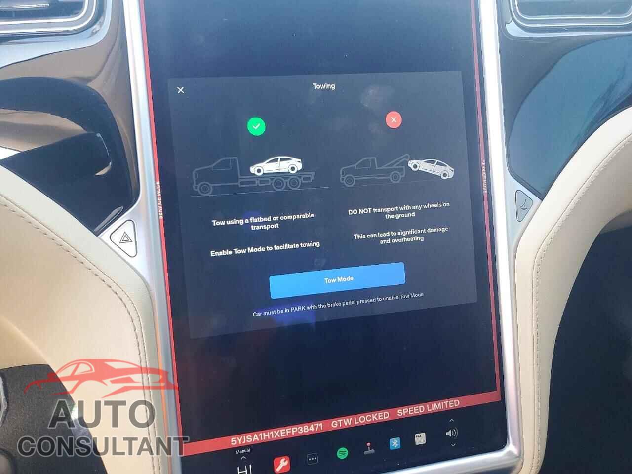 TESLA MODEL S 2014 - 5YJSA1H1XEFP38471
