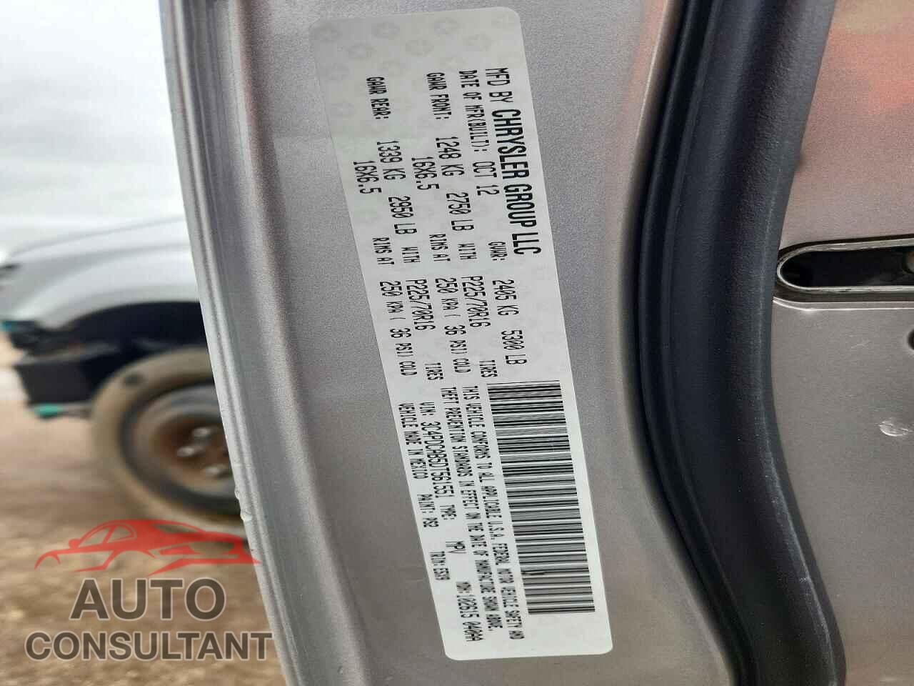 DODGE JOURNEY 2013 - 3C4PDCAB5DT561551