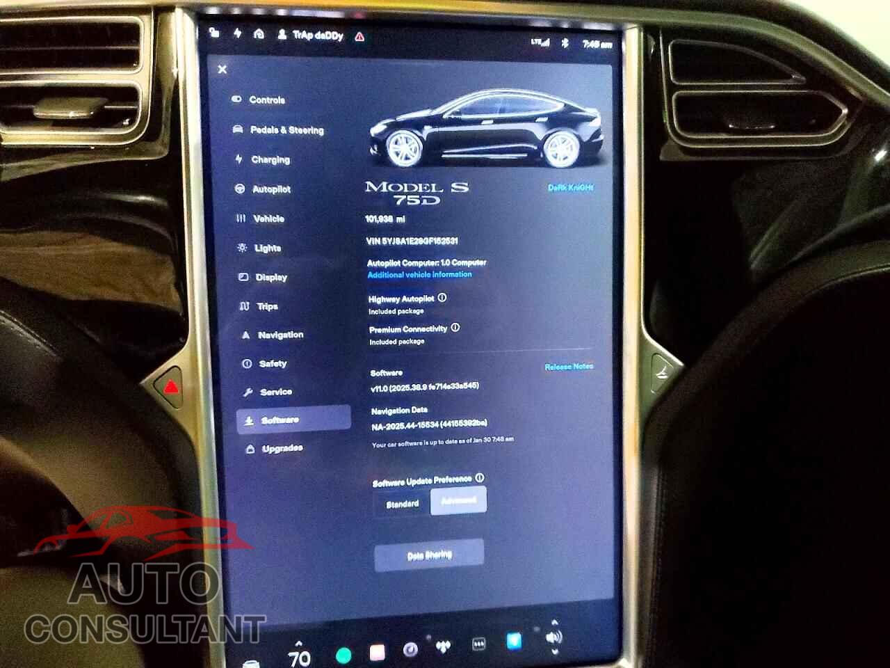 TESLA MODEL S 2016 - 5YJSA1E28GF152531