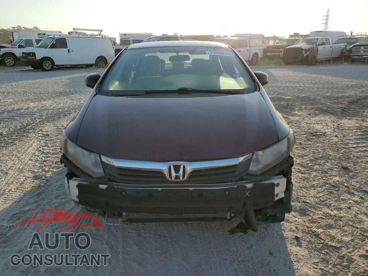 HONDA CIVIC 2012 - 19XFB2F52CE043706