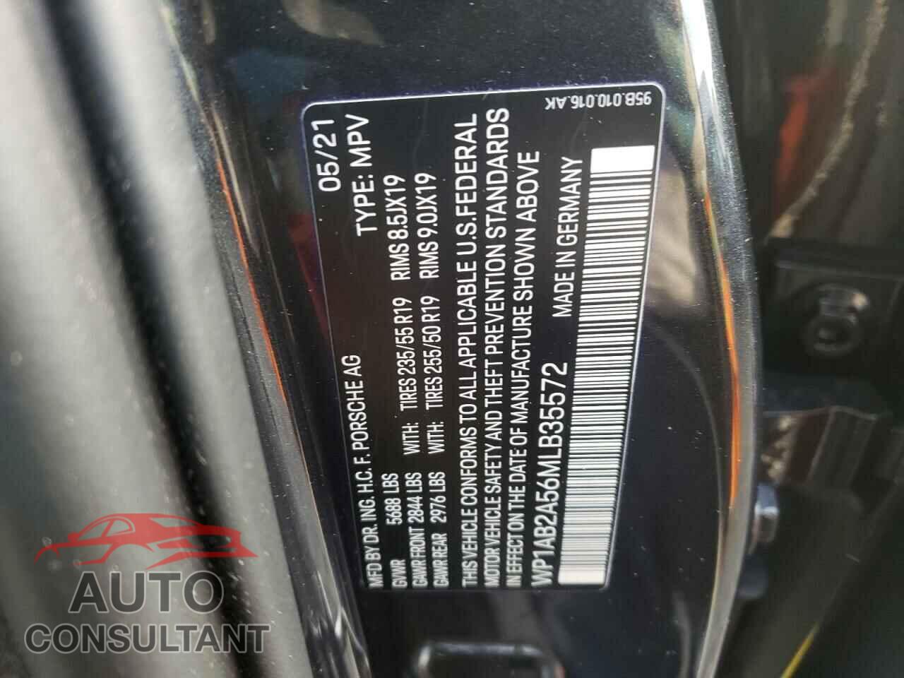 PORSCHE MACAN 2021 - WP1AB2A56MLB35572