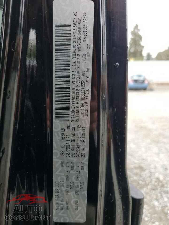 JEEP GLADIATOR 2020 - 1C6HJTAG8LL141552