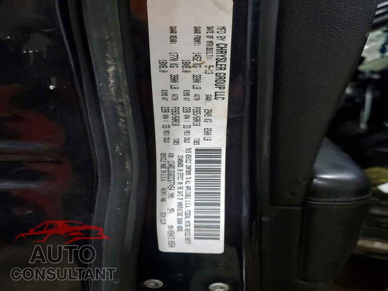 DODGE DURANGO 2013 - 1C4RDJDG6DC677454