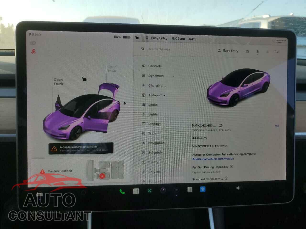 TESLA MODEL 3 2020 - 5YJ3E1EA9LF633236
