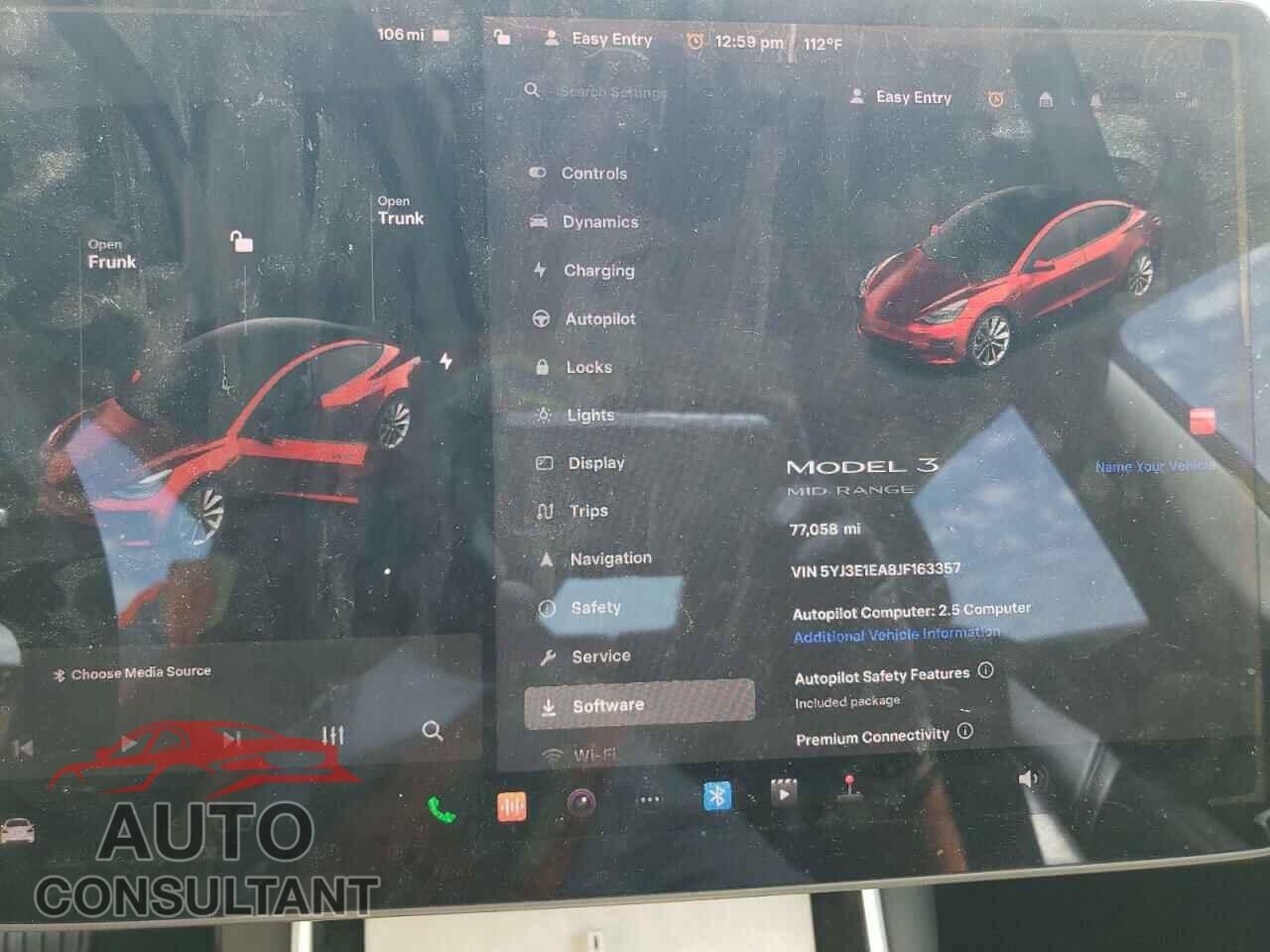 TESLA MODEL 3 2018 - 5YJ3E1EA8JF163357