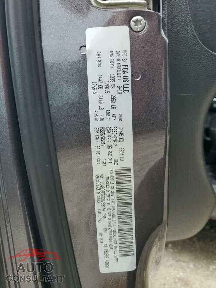 DODGE CARAVAN 2019 - 2C4RDGEG6KR769444