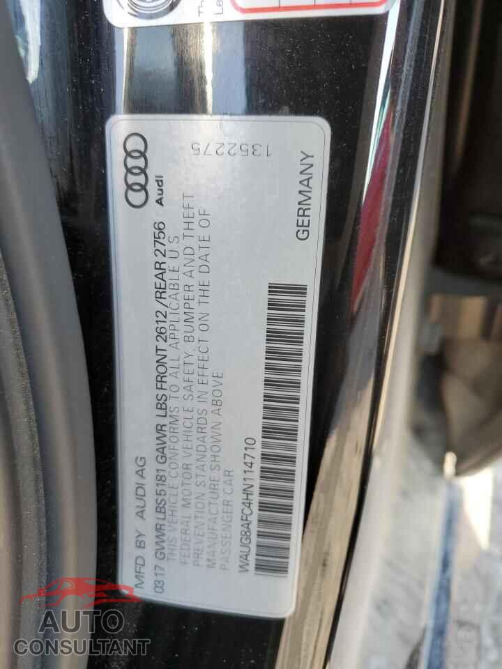 AUDI A6 2017 - WAUG8AFC4HN114710