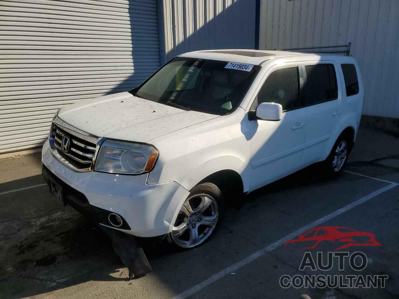 HONDA PILOT 2013 - 5FNYF3H74DB033692