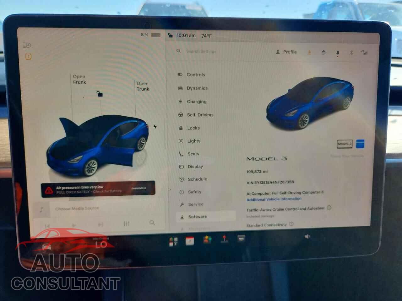 TESLA MODEL 3 2022 - 5YJ3E1EA4NF287356
