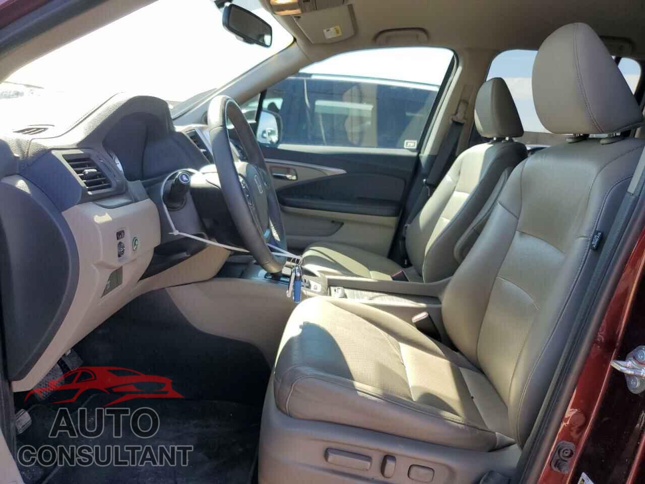HONDA RIDGELINE 2017 - 5FPYK2F69HB011006
